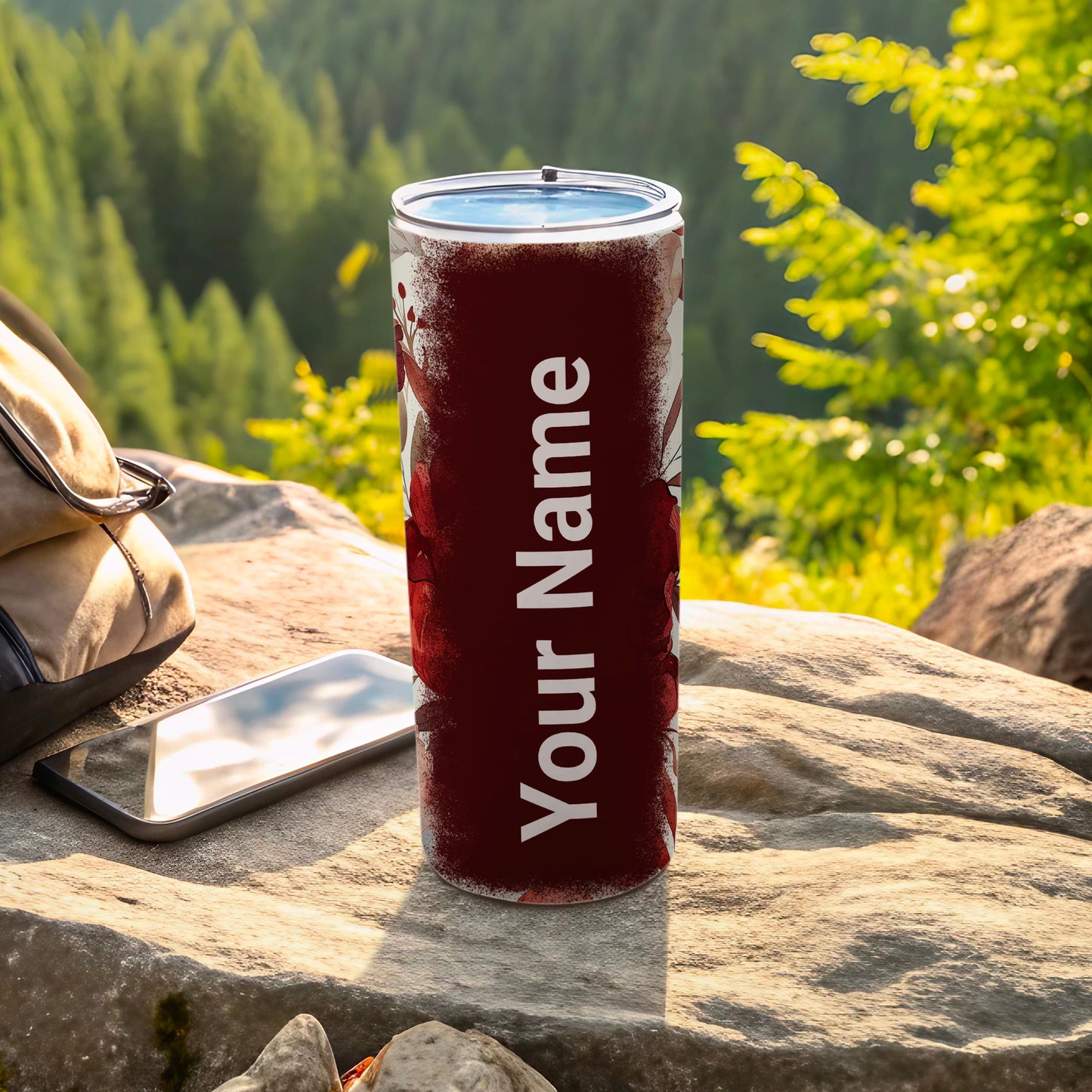 Custom Name Insulated Travel Tumbler for Outdoor Adventures
