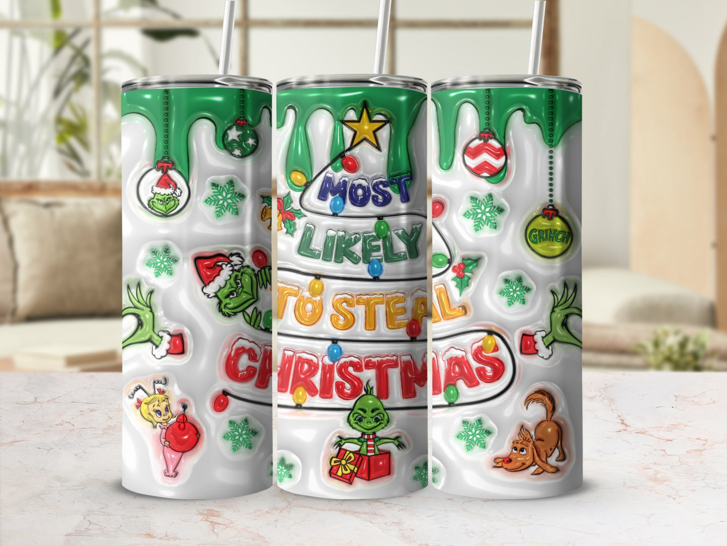Most Likely To Steal Christmas Tumbler