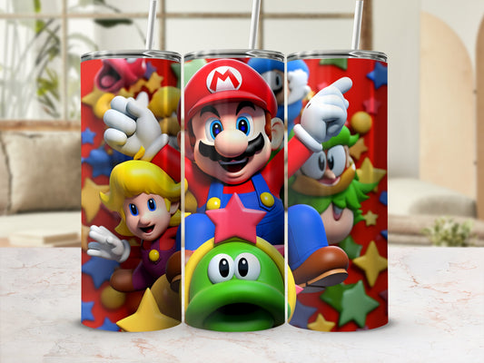 Colorful Cartoon Characters Themed Tumbler Cup