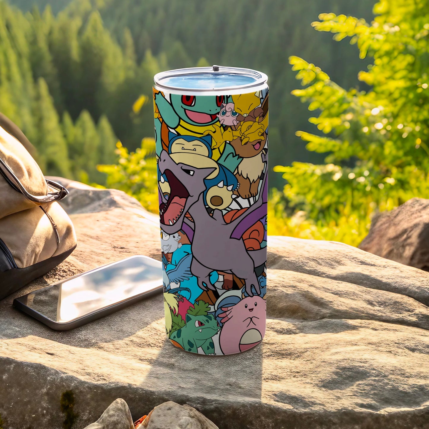Colorful Retro Character Design Insulated Tumbler