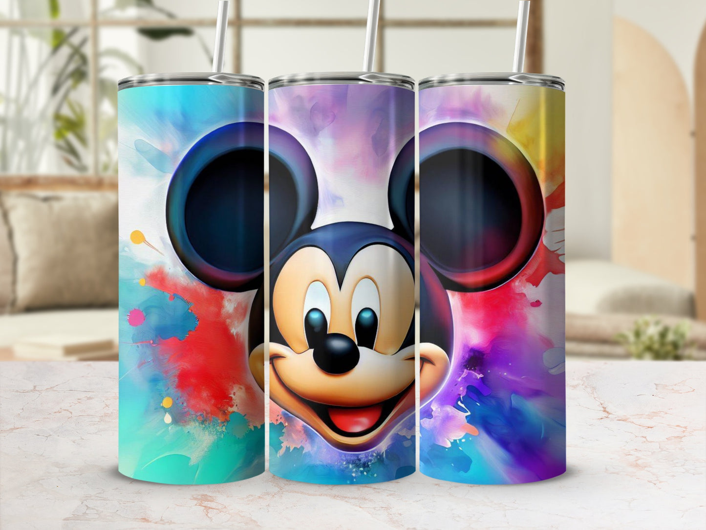 Vibrant Character Design Insulated Tumbler with Straw