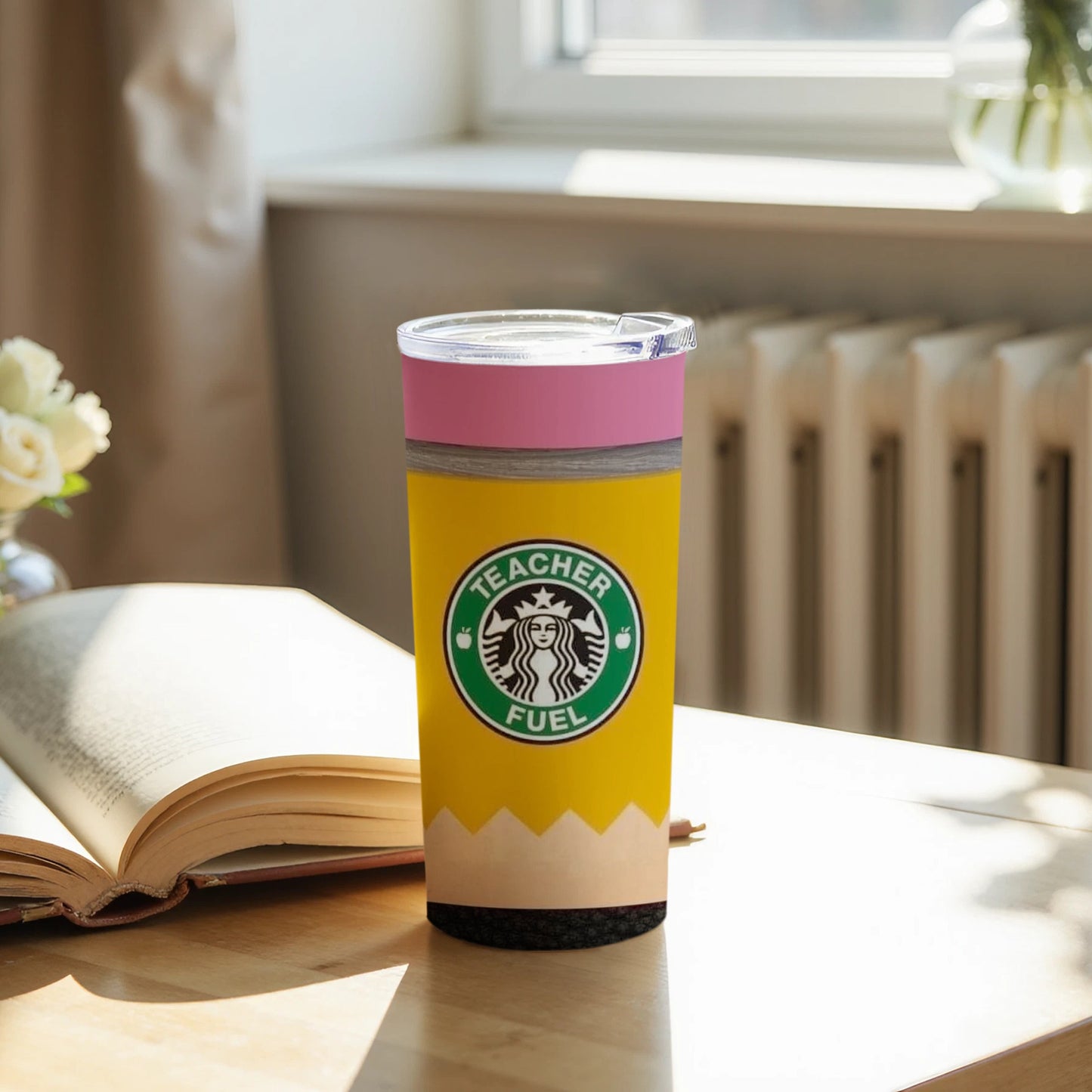 Teacher Fuel Hot Beverages Insulated Travel Mug