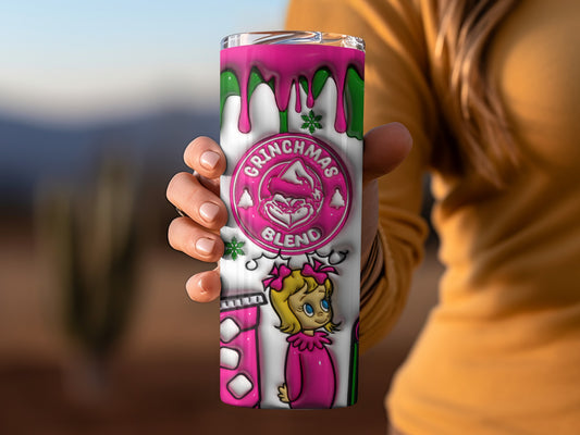 Grinchmas Blend Cute Cartoon Character Tumbler Design