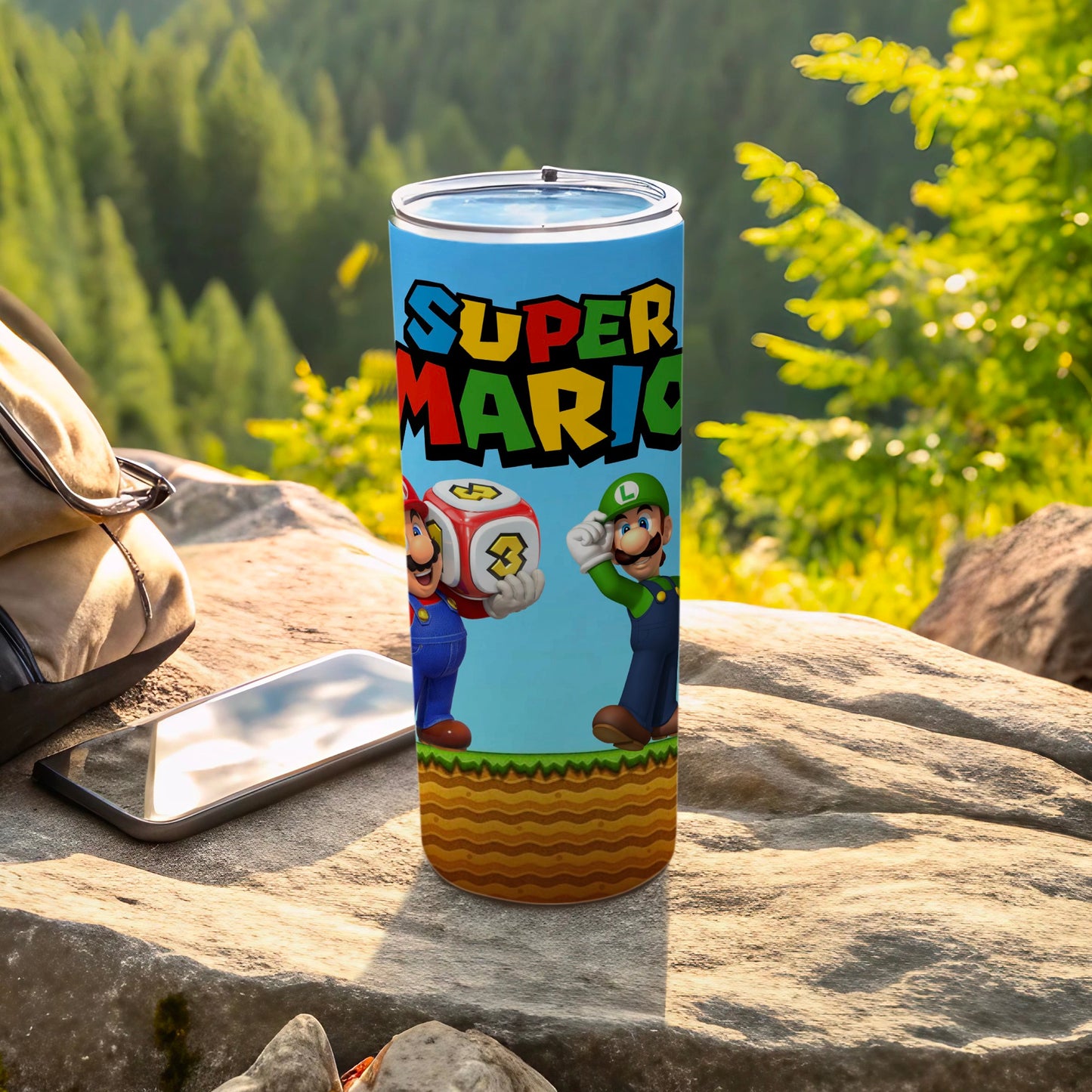Super Mario Themed Travel Tumbler for All Ages