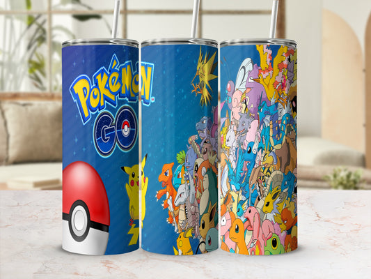 Pokémon GO Themed Colorful Character Tumbler Collection
