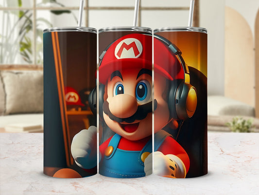 Classic Video Game Character Design Tumbler Cup