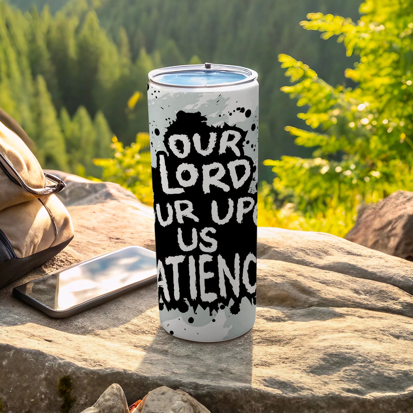 Inspirational Quote Travel Mug for Outdoor Enthusiasts