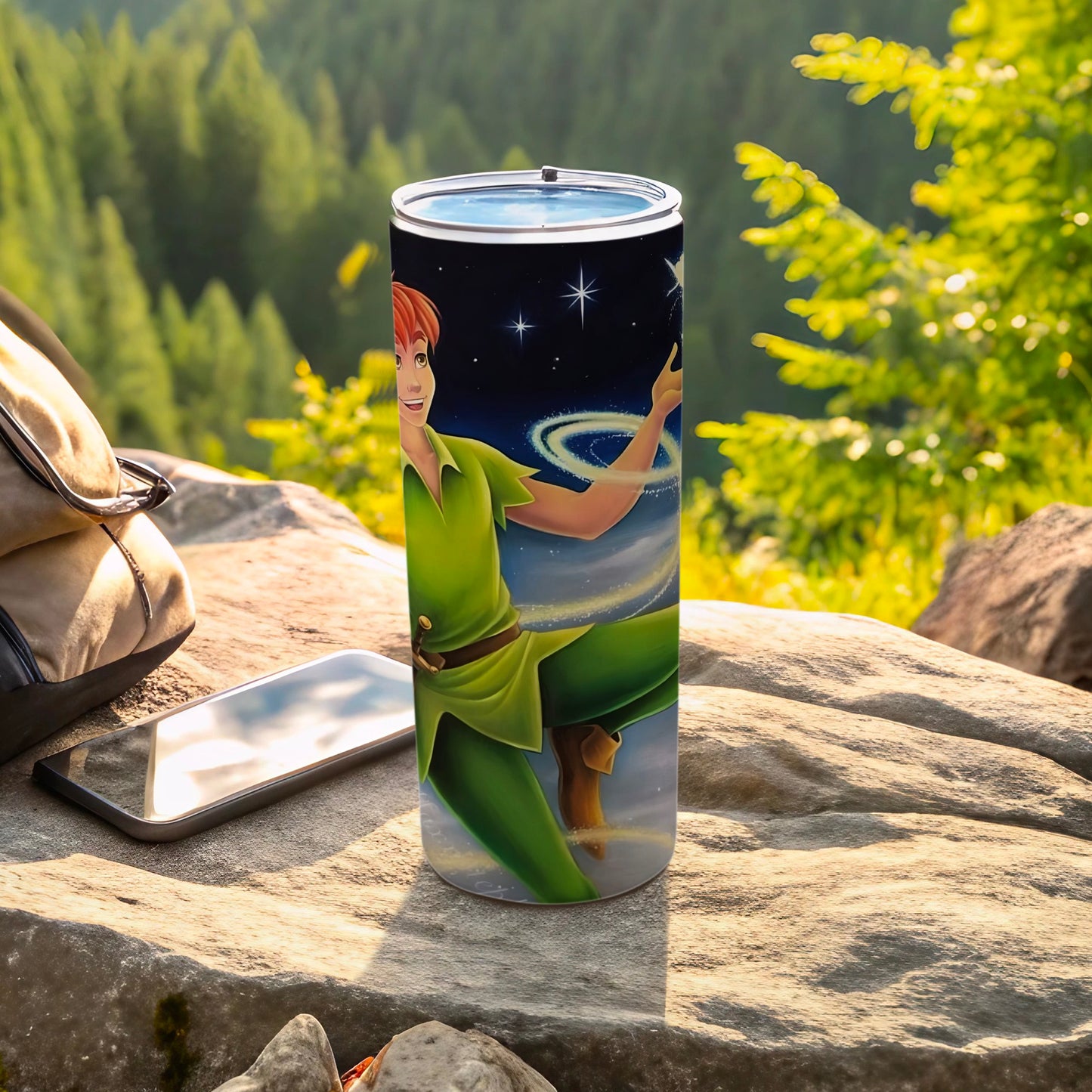 Enchanting Forest Character Tumbler for Outdoor Adventures