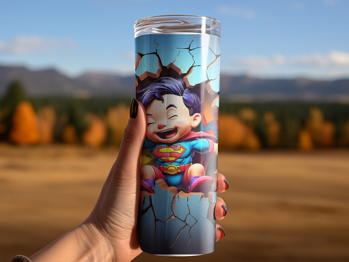 Superman Cartoon Kid Design Mug for Coffee Lovers