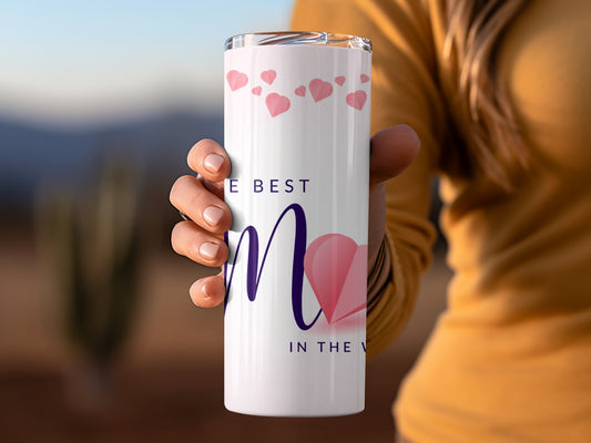 The Best Mom in the World Travel Tumbler Gift