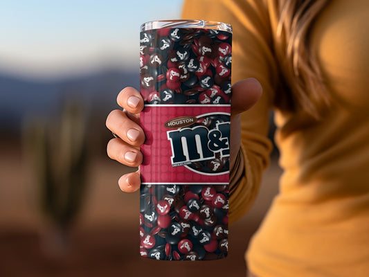 Houston Texans M and Ms Character Full Print Tumblers
