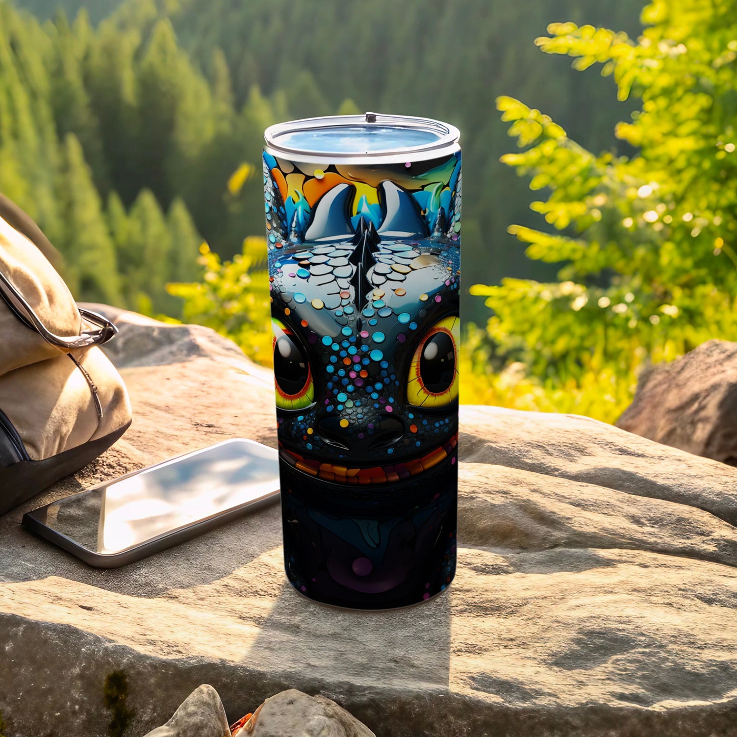 Dragon Design Insulated Tumbler for Outdoor Adventures