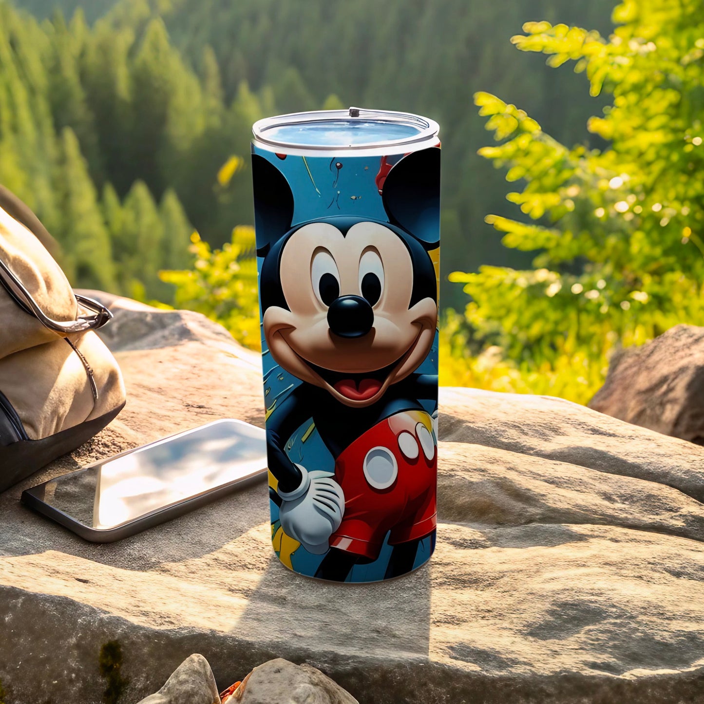 Mickey Mouse Cartoon Design Travel Tumbler Cup