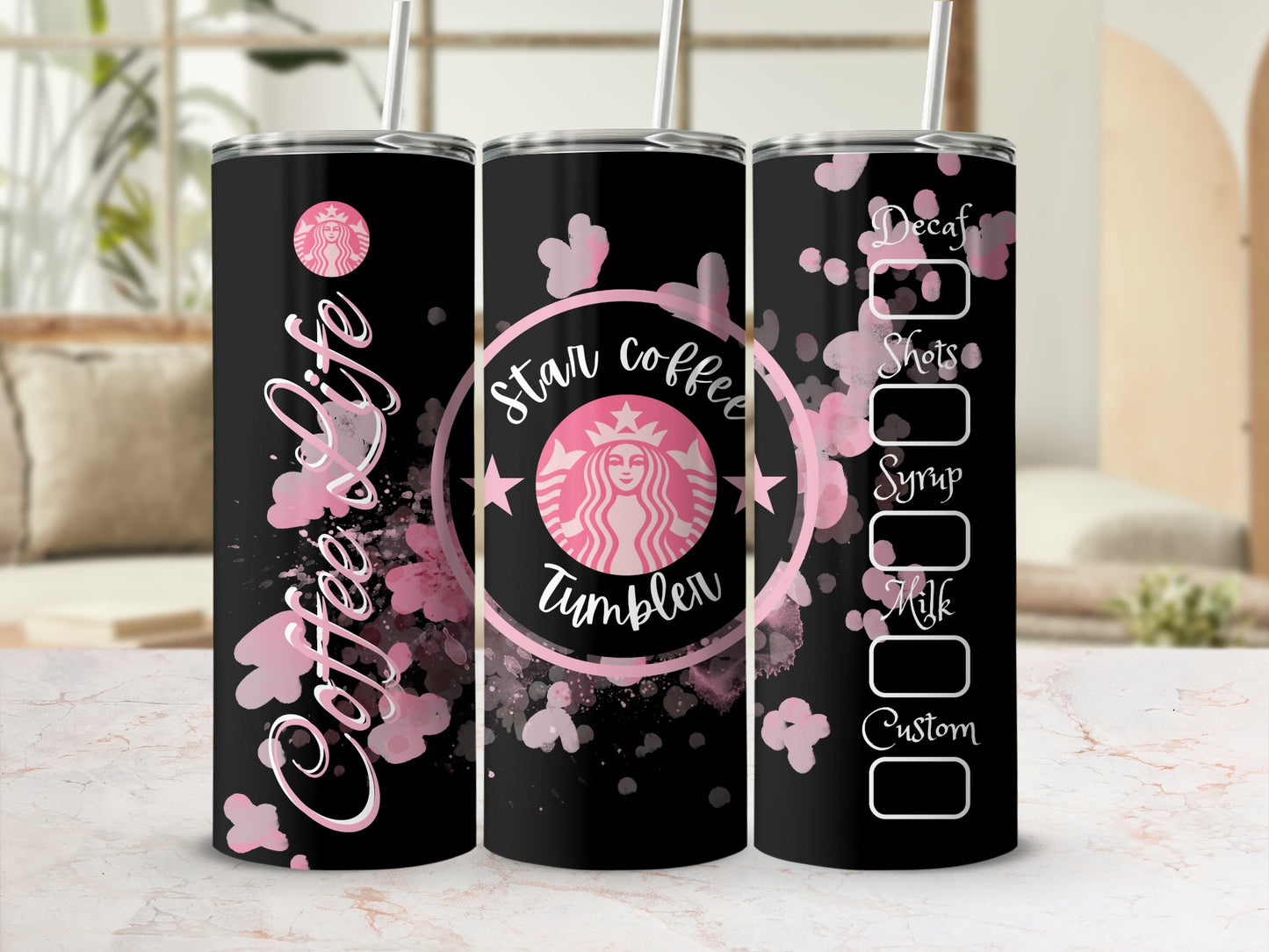 Star Coffee Tumbler Customizable Coffee Life Tumbler