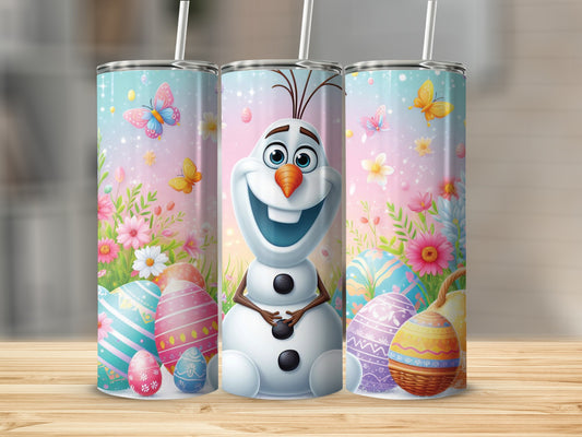 Happy Olaf Easter Eggs Butterflies Flowers Spring Gradient product type