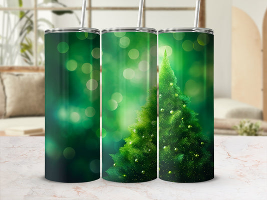 Festive Green Christmas Tree Tumbler product