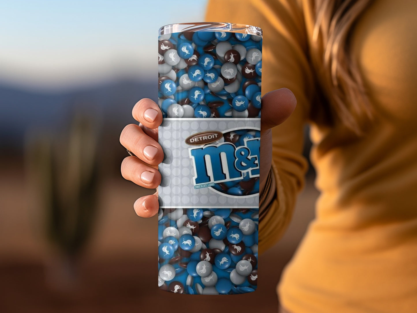 Detroit Chocolate Lions M&Ms With Winning Size Details Tumblers