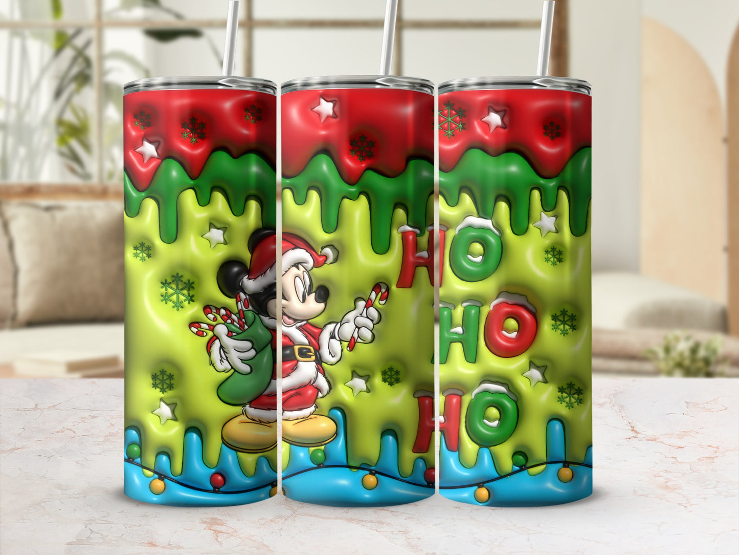 Christmas Mickey Santa HoHoHo Tumbler product
