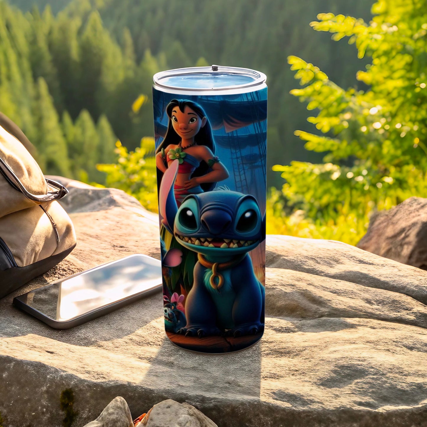 Cute Cartoons Adventure Travel Tumbler Flask Cup