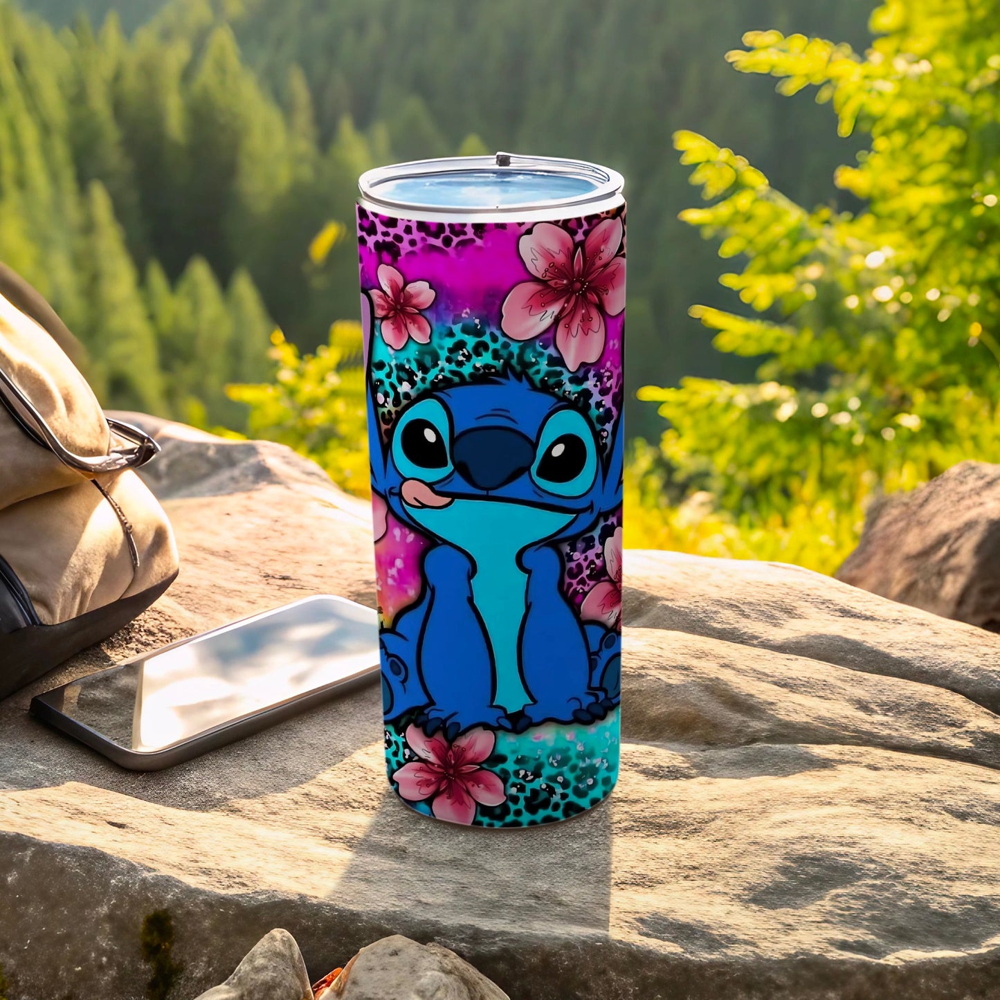 Colorful Cute Character Design Tumbler for Outdoor Adventures