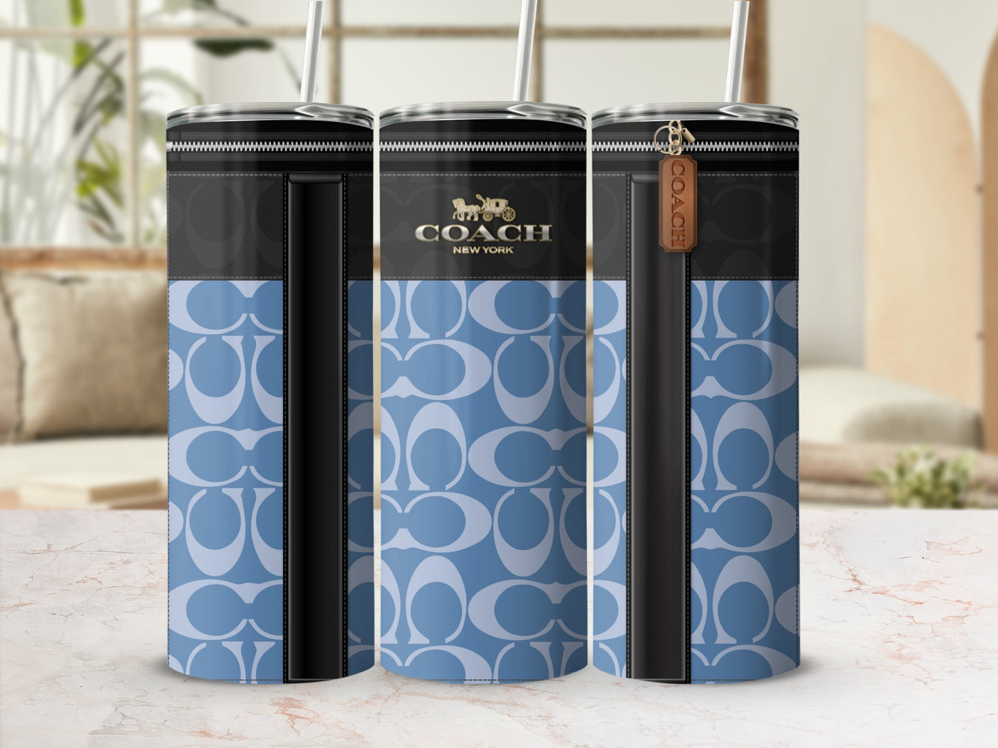 Stylish Coach New York Branded Tumbler Drinkware