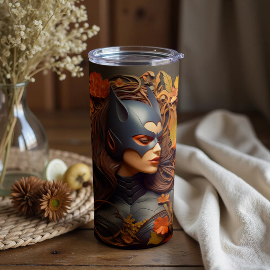 Stylish Superhero Themed Tumbler with Artistic Design