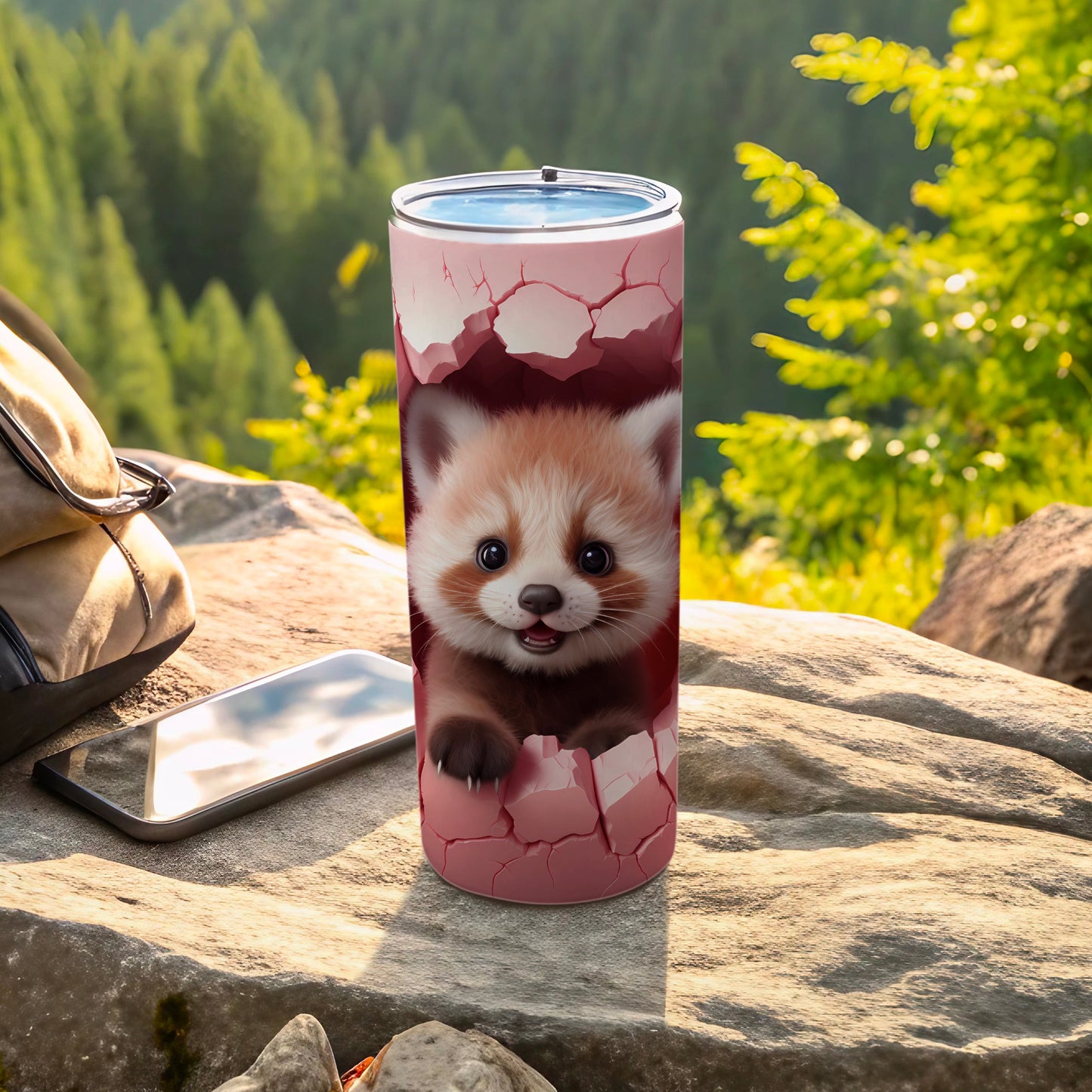 Cute Breakthrough Fox Design Double Wall Custom Tumbler