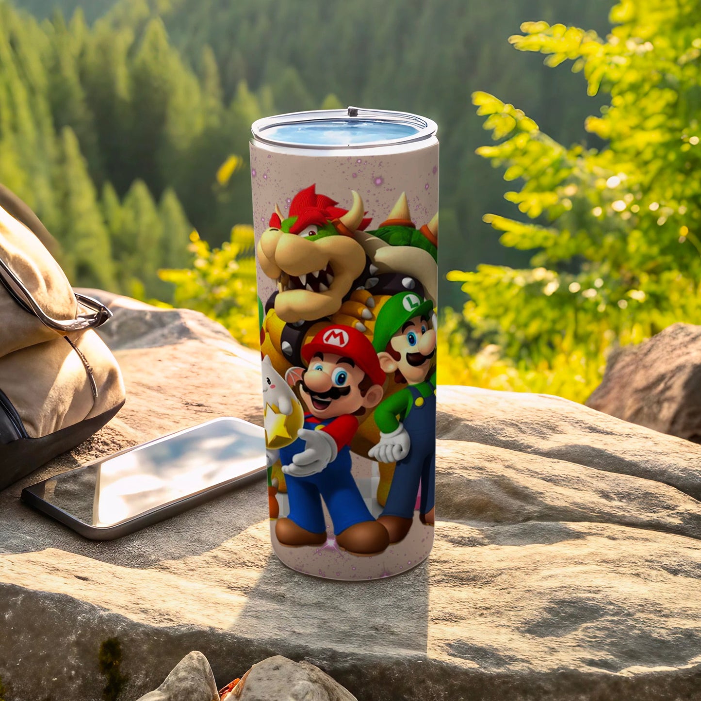 Colorful Gaming Character Print Tumbler for Fans
