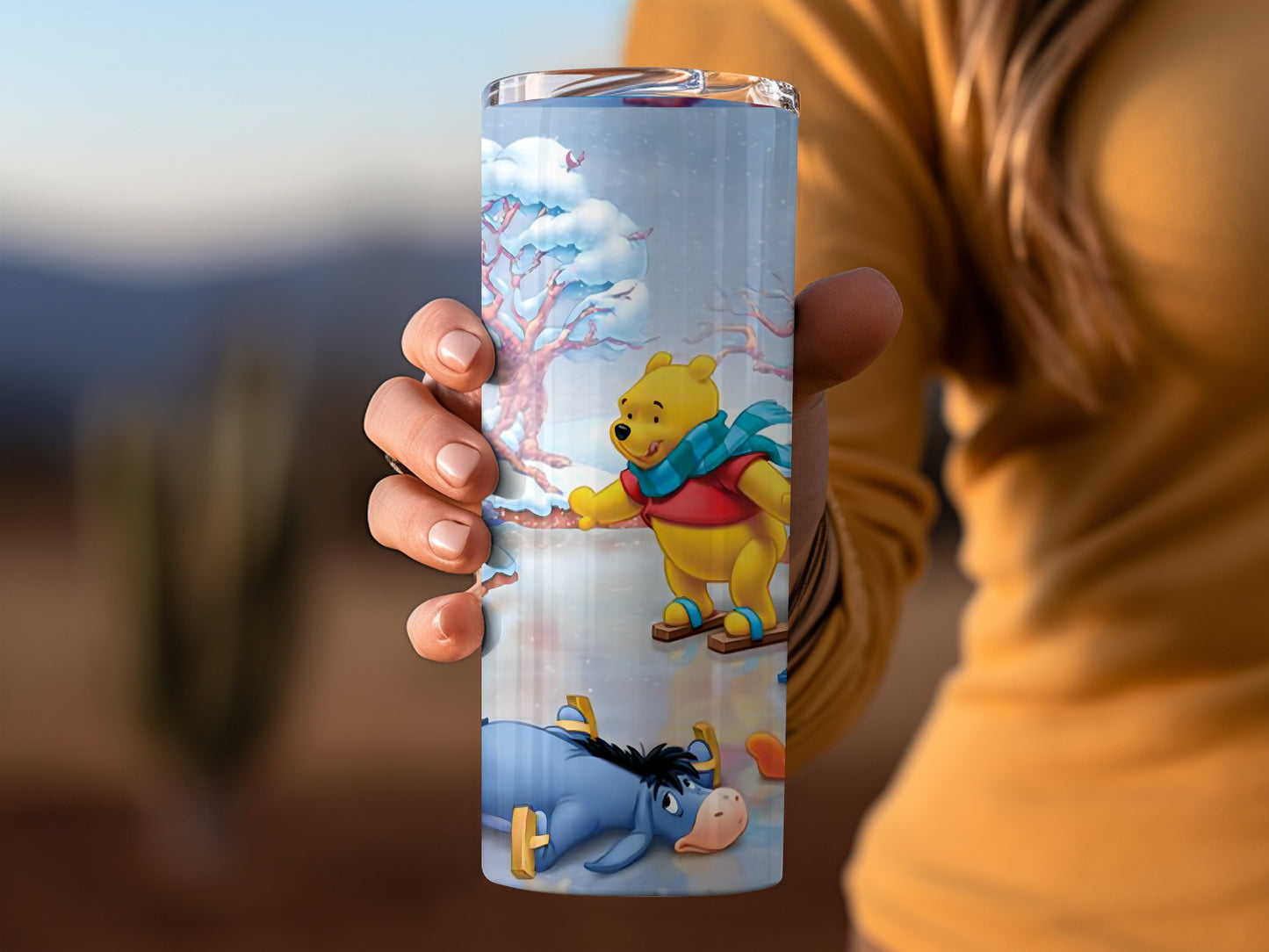 Winne The Pooh And Friends Winter Skating Adventure Tumblers