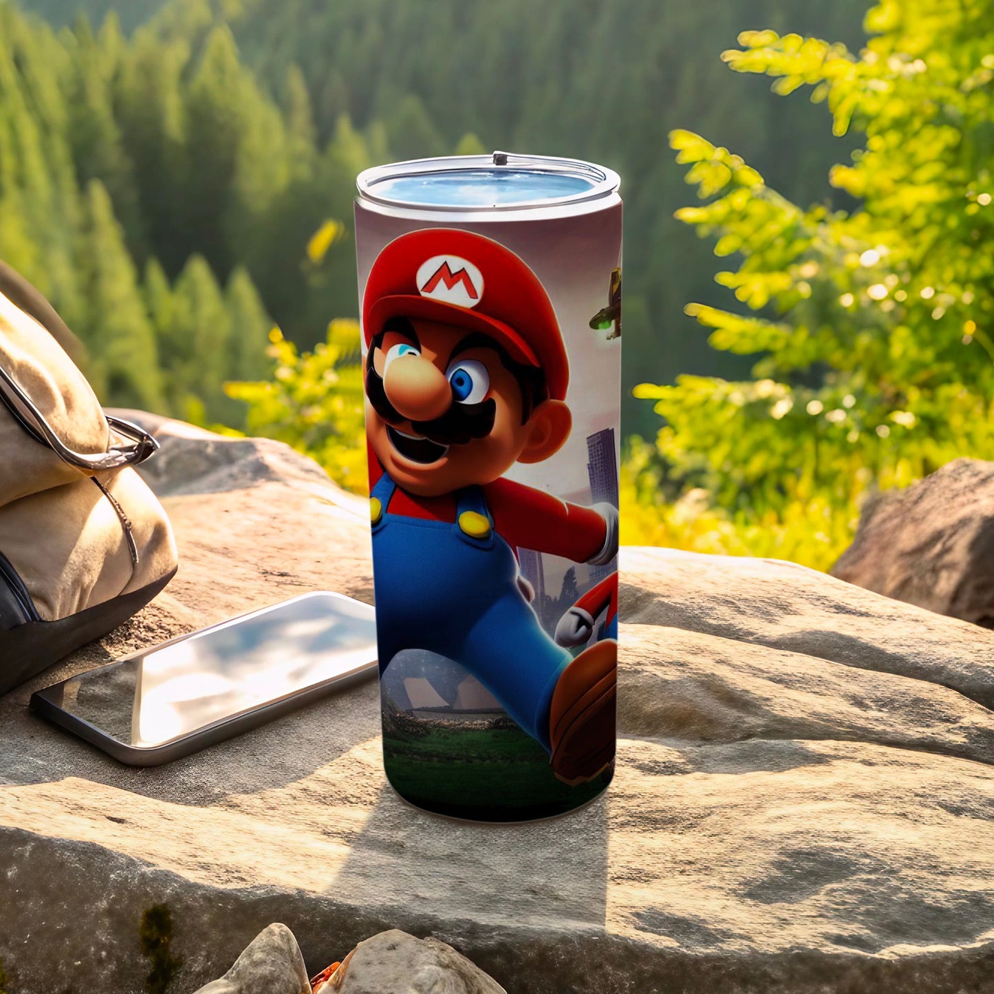 Super Mario Tumbler with Iconic Character Design