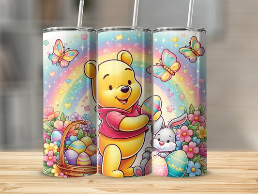 Winnie Pooh Easter Bunny Rainbow Butterflies Eggs product type