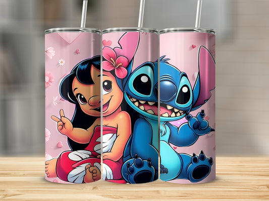 Lilo and Stitch Cute Cartoon Character Tumbler Cups