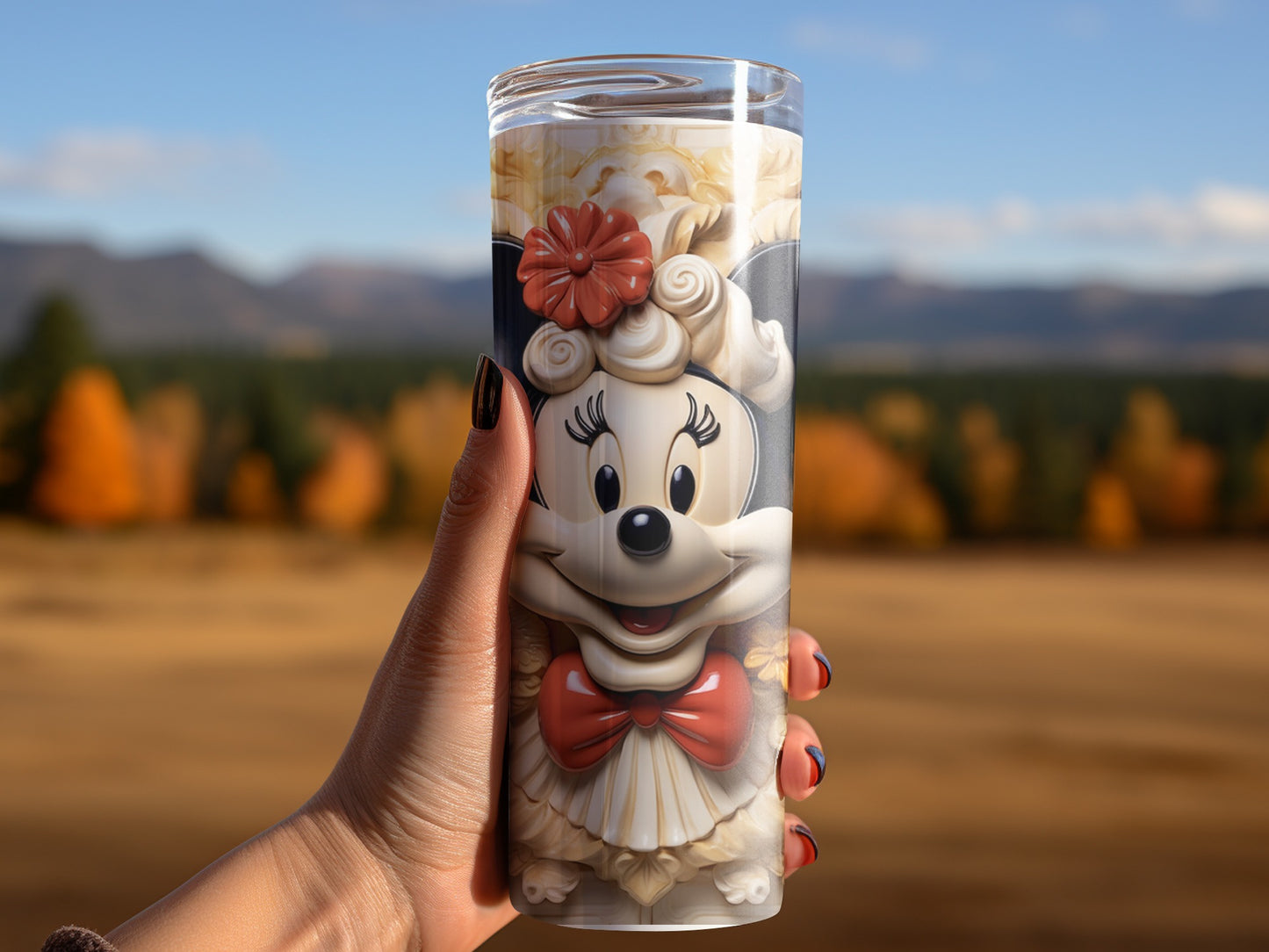 Cute Cartoon Character Decorated Tumbler Cup
