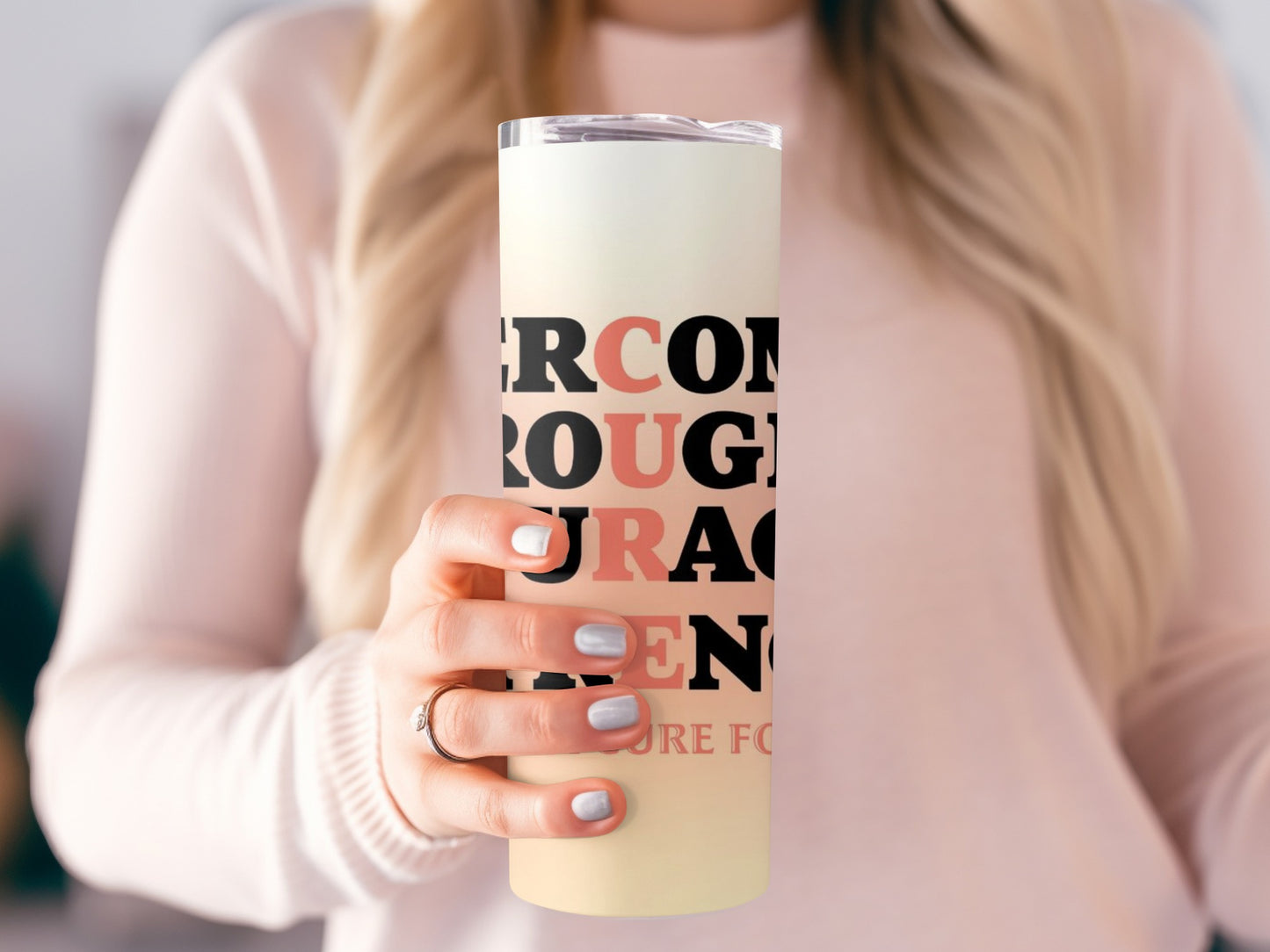 Inspirational Quotes Design Tumbler Perfect for Daily Use