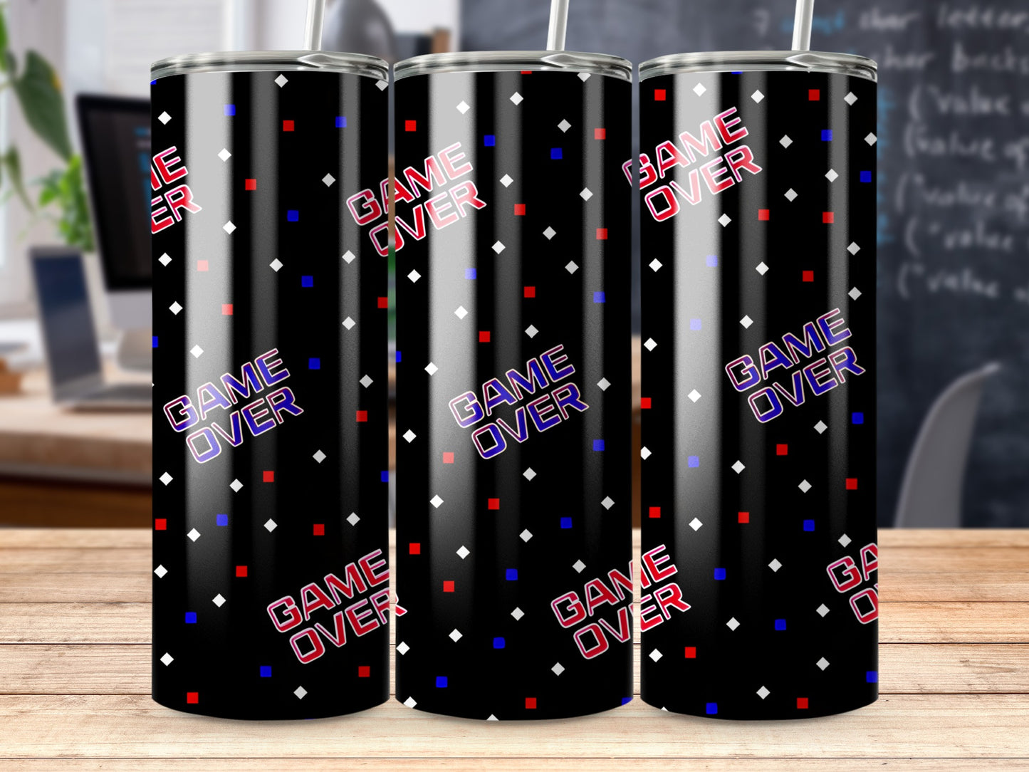 Game Over Themed Beverage Tumbler Product