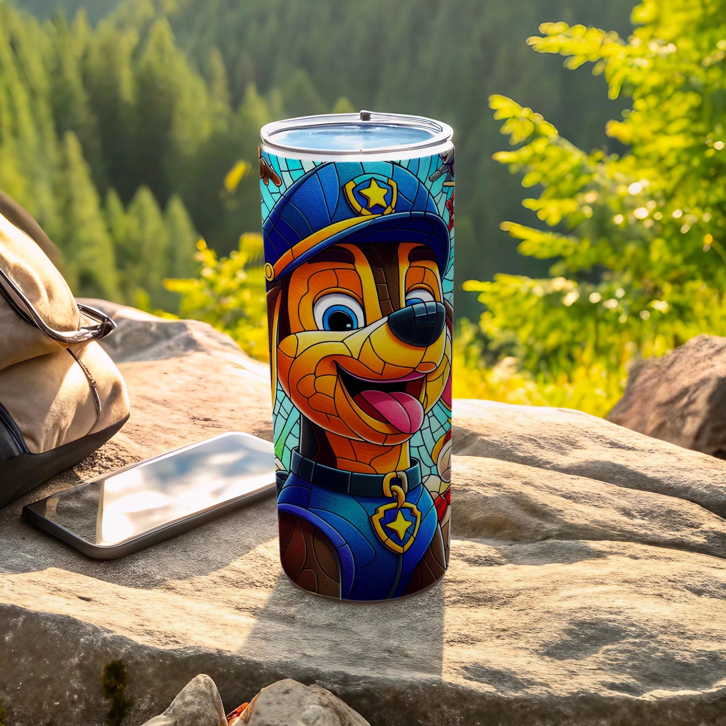 Vibrant Cartoon Character Insulated Tumbler Flask