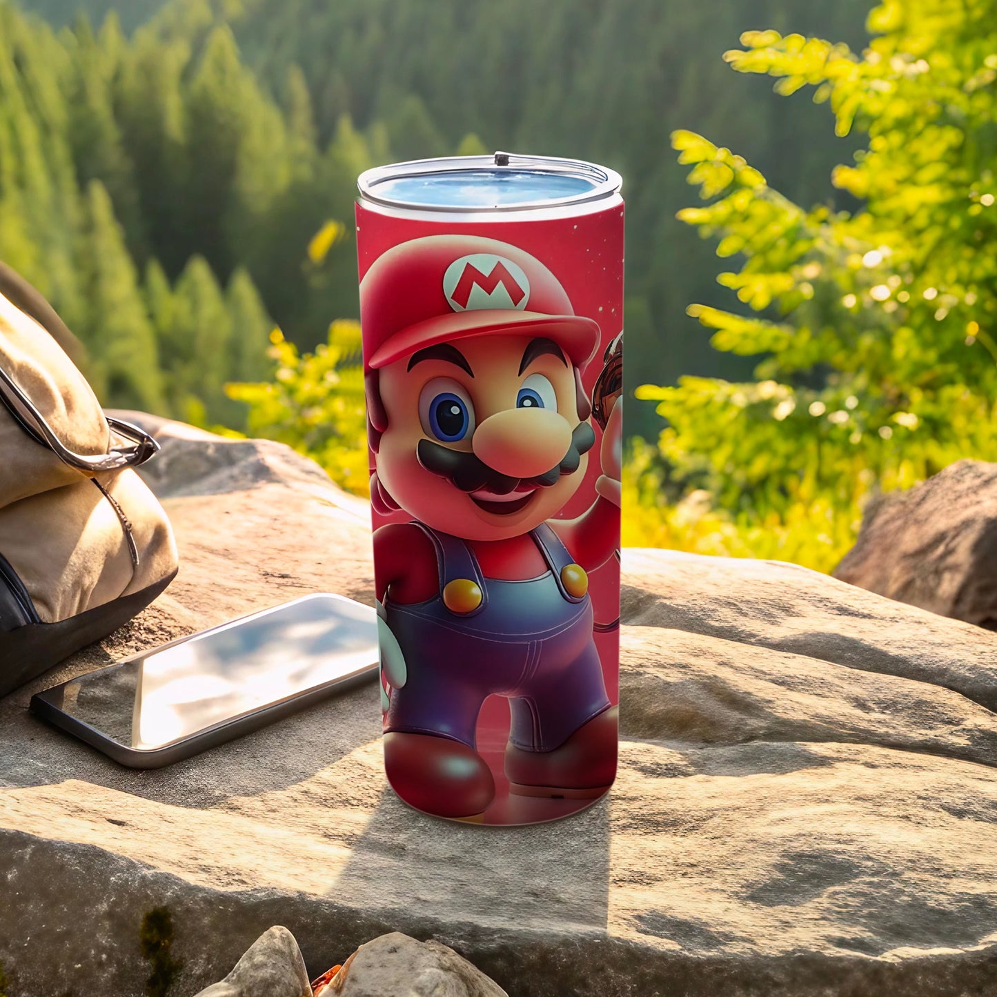 Super Mario Character Printed Tumbler Cup for Outdoor Trips