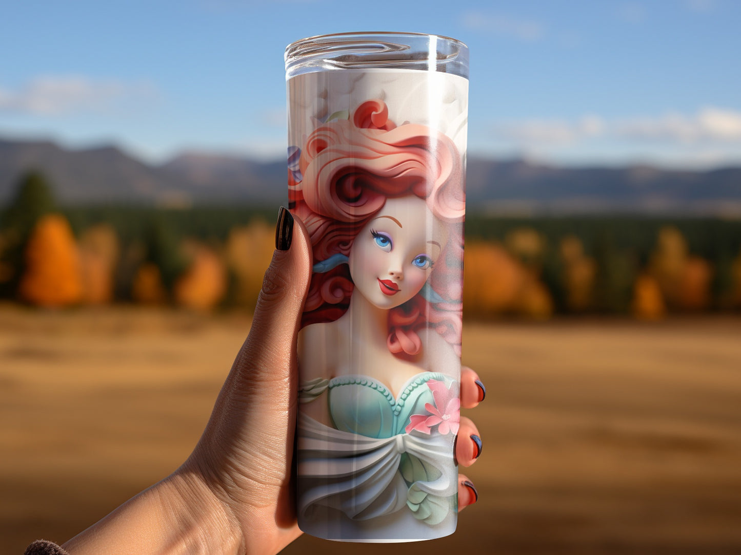 Enchanting Mermaid Travel Tumbler with Stunning Artwork
