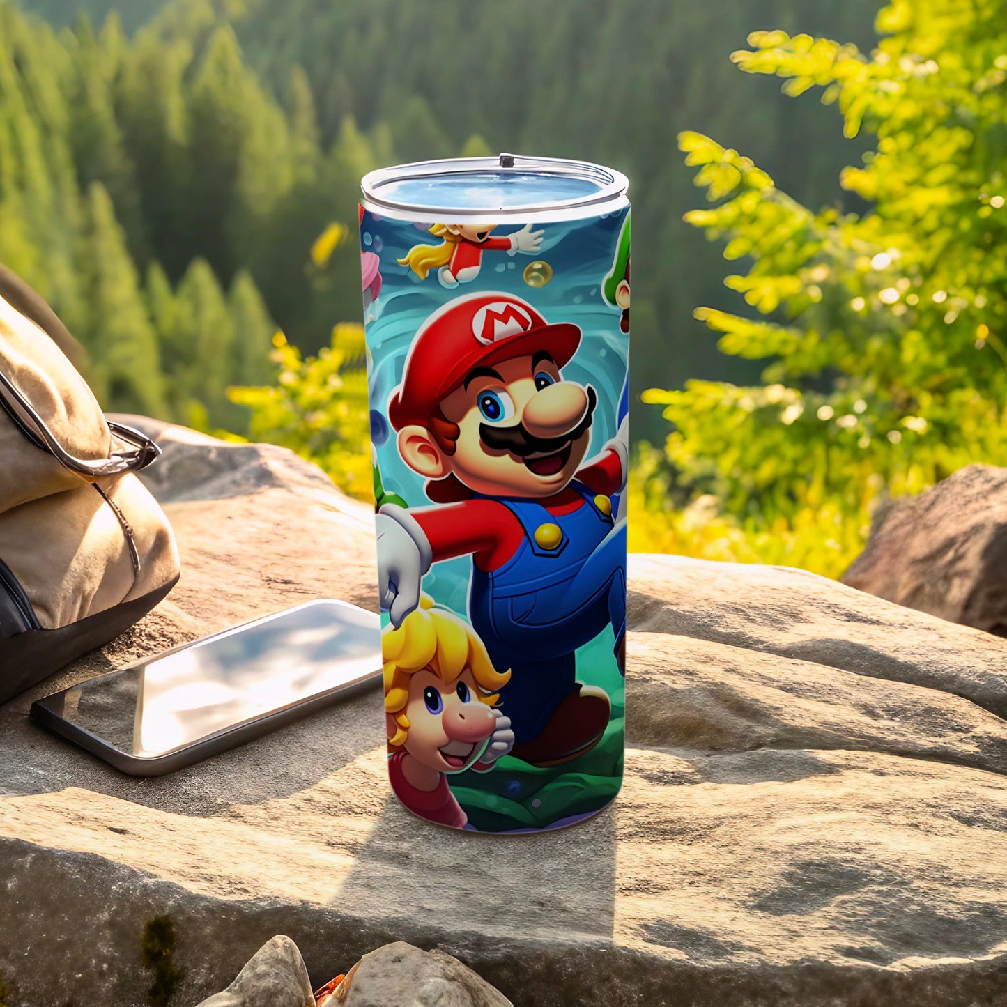 Colorful Mario Stainless Steel Tumbler 20oz Cup