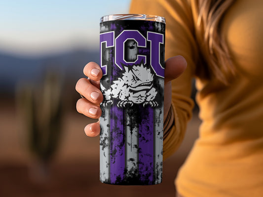 TCU Horned Frogs Cool Black and Purple Stainless Product