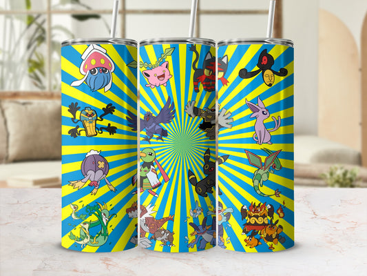 Vibrant Cartoon Character Design Insulated Tumbler