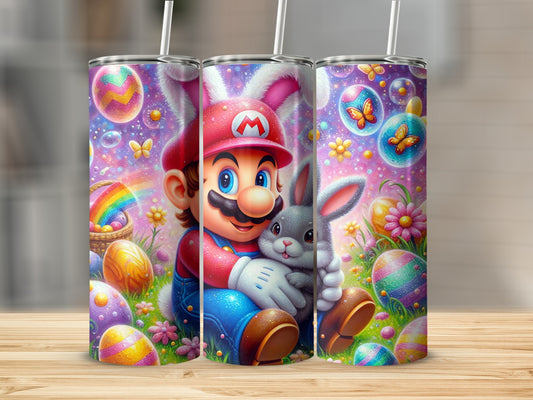 Mario Bunny Rabbit Easter Eggs Bubbles Flowers product type