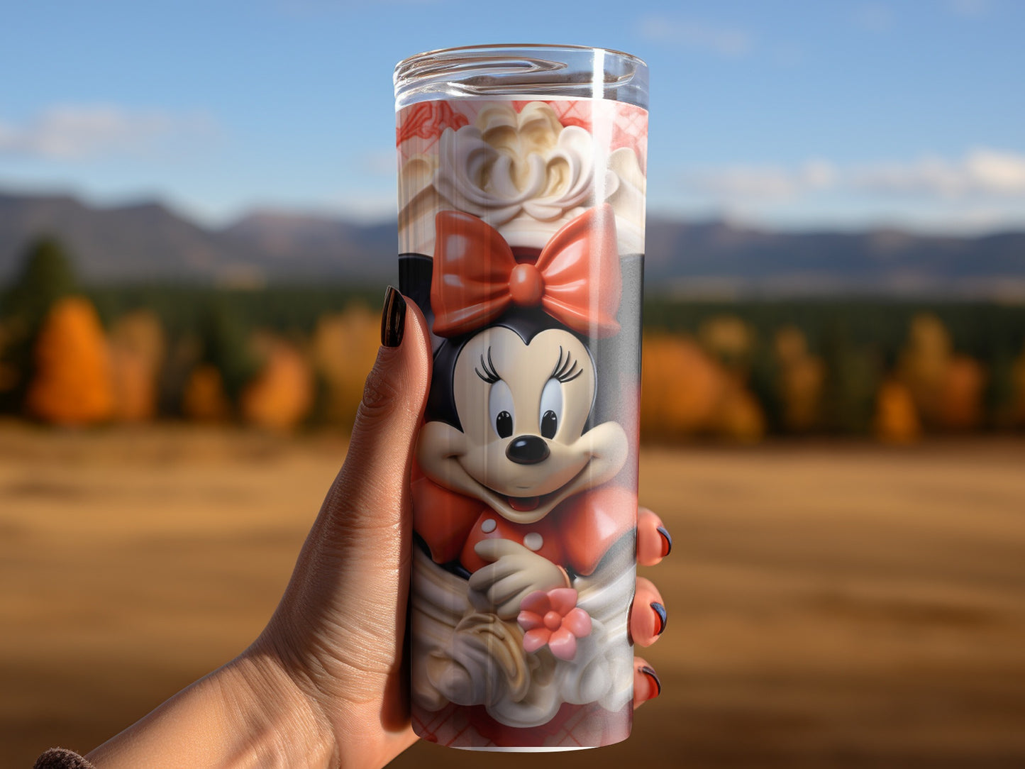 Adorable Minnie Mouse Tumbler with Beautiful Design