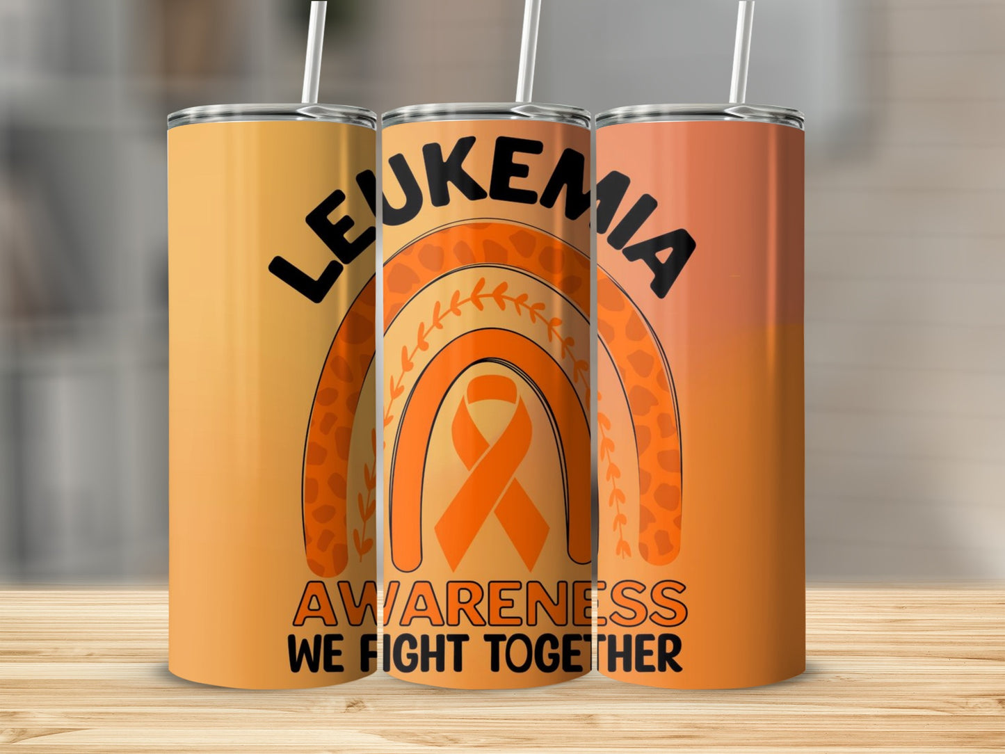 Leukemia Awareness We Fight Together Tumbler