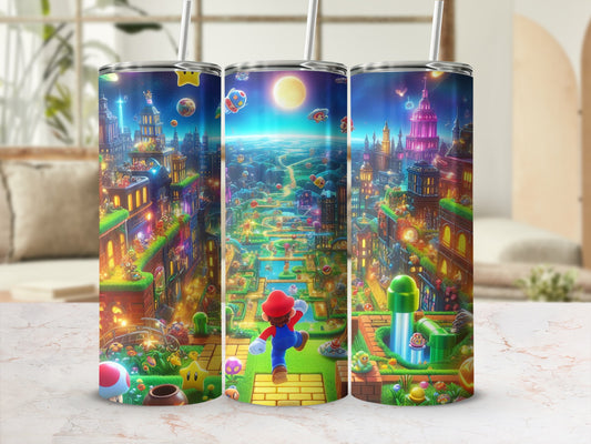 Colorful Adventure Scene Tall Drink Tumblers