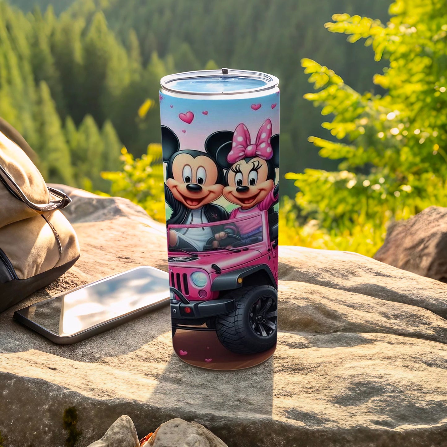 Mickey and Minnie Mouse Travel Tumbler for Outdoor Adventures