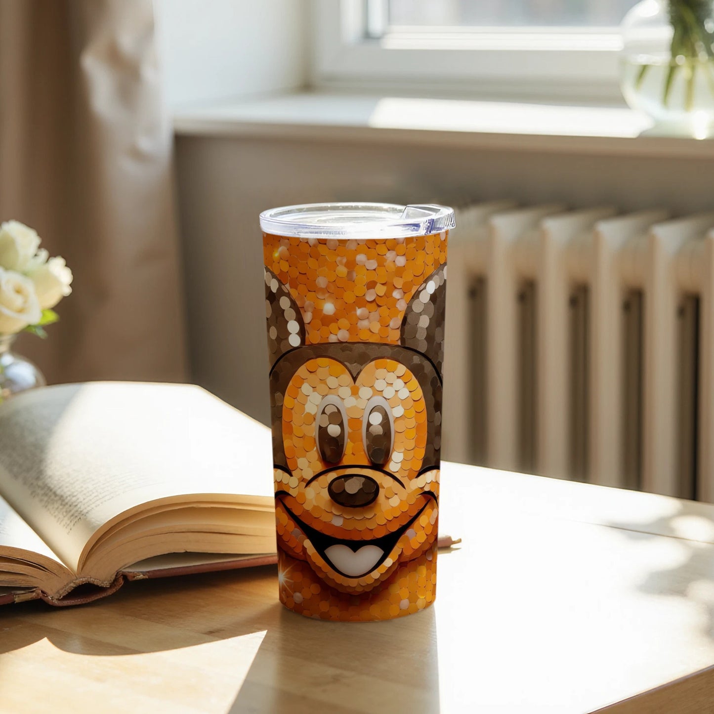Fun and Colorful Character Design Tumbler Cup