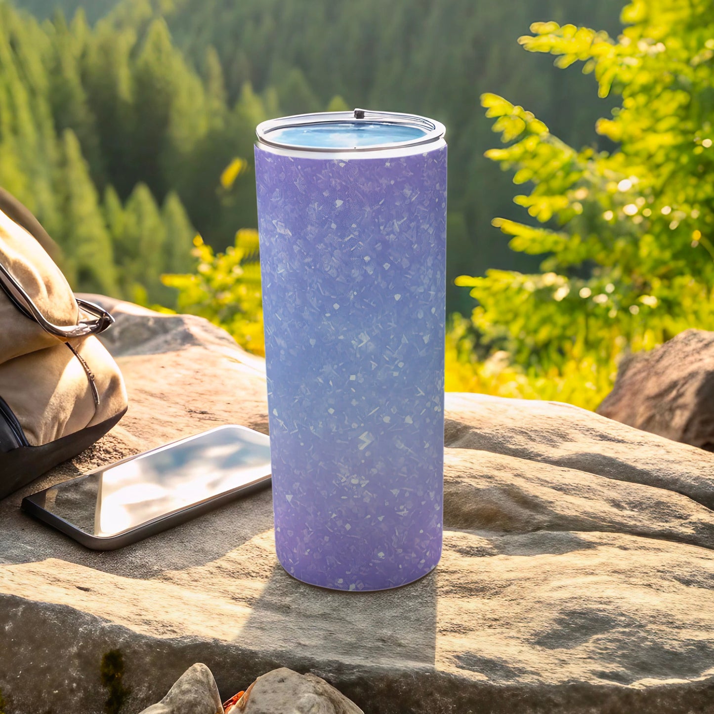 Purple Blue Gradient Speckled Textured Drinkware product type