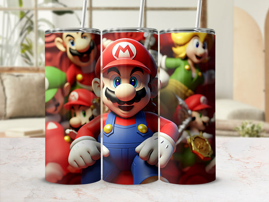 Colorful Mario and Friends Insulated Tumbler Cup