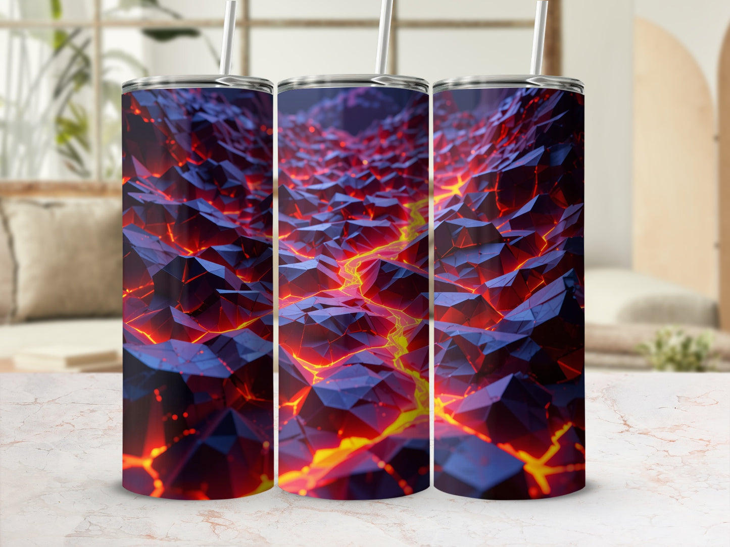 Lava Flow Abstract Art Insulated Drinkware Tumbler